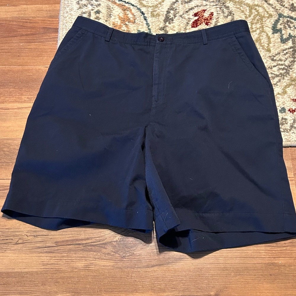 Parisian Works Navy Flat-Front Women's Shorts